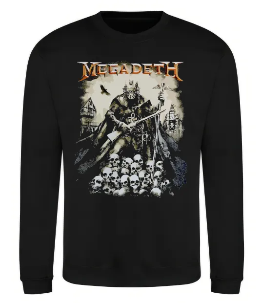Світшот Megadeth черепи Чорний фото