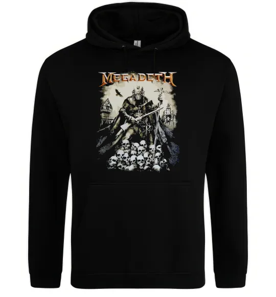 Жіноча толстовка (худі) Megadeth черепи Чорний фото