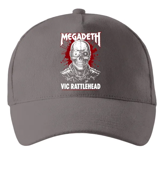 Кепка Megadeth Vic Rattlehead art Сірий фото