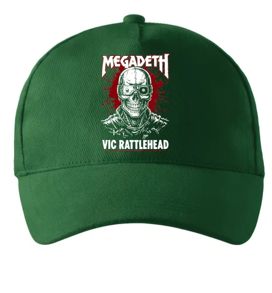Кепка Megadeth Vic Rattlehead art Темно-зелений фото