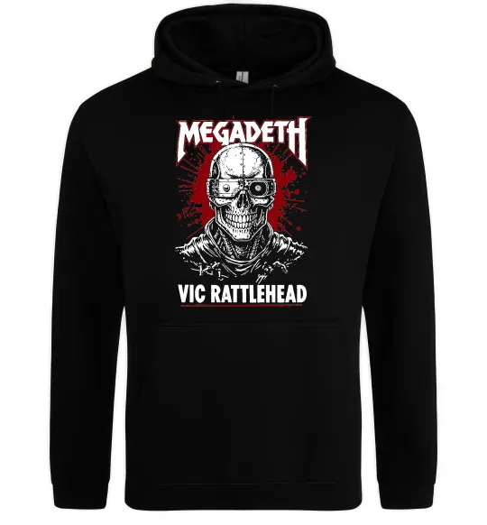 Чоловіча толстовка (худі) Megadeth Vic Rattlehead art Чорний фото
