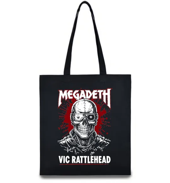 Еко-сумка Megadeth Vic Rattlehead art Чорний фото