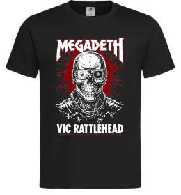 Чоловіча футболка Megadeth Vic Rattlehead art Чорний фото