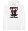 Чоловіча толстовка (худі) Megadeth Vic Rattlehead art Білий фото