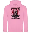 Женская толстовка (худи) Megadeth Vic Rattlehead art Розовый фото