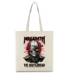 Еко-сумка Megadeth Vic Rattlehead art Бежевий фото