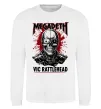 Світшот Megadeth Vic Rattlehead art Білий фото