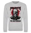 Світшот Megadeth Vic Rattlehead art Сірий меланж фото