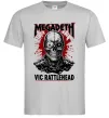 Чоловіча футболка Megadeth Vic Rattlehead art Сірий Чоловіча футболка Megadeth Vic Rattlehead art Сірий фото