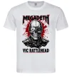 Чоловіча футболка Megadeth Vic Rattlehead art Білий Чоловіча футболка Megadeth Vic Rattlehead art Білий фото