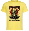 Чоловіча футболка Megadeth Vic Rattlehead art Лимонний Чоловіча футболка Megadeth Vic Rattlehead art Лимонний фото