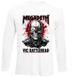 Лонгслів Megadeth Vic Rattlehead art Білий Лонгслів Megadeth Vic Rattlehead art Білий фото