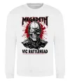 Світшот Megadeth Vic Rattlehead art Білий фото