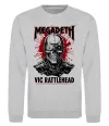 Світшот Megadeth Vic Rattlehead art Сірий меланж фото