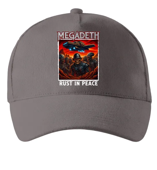 Кепка Rust in peace art Megadeth Сірий фото