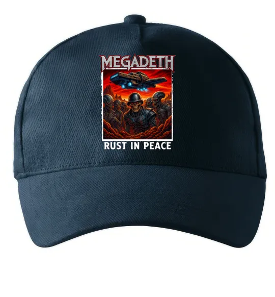 Кепка Rust in peace art Megadeth Темно-синій фото