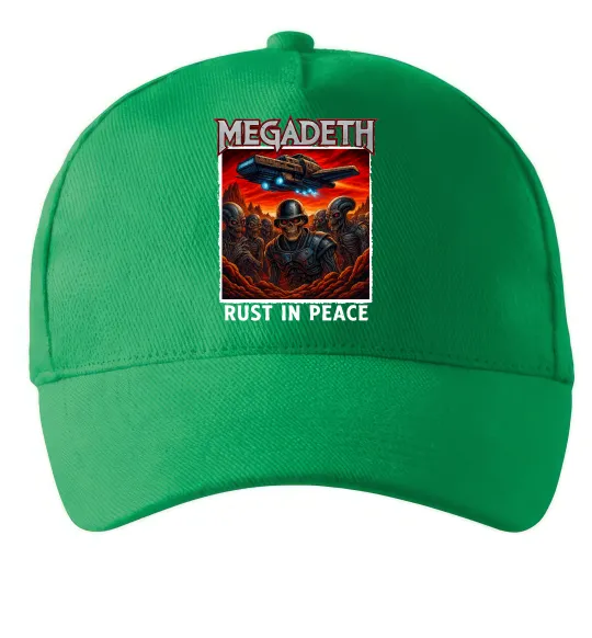 Кепка Rust in peace art Megadeth Зелений фото