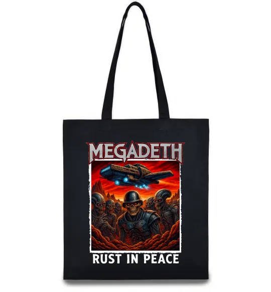 Еко-сумка Rust in peace art Megadeth Чорний фото