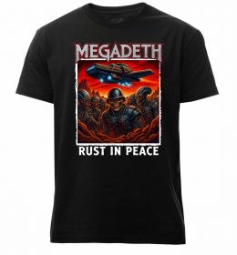 Мужская премиум футболка Rust in peace art Megadeth