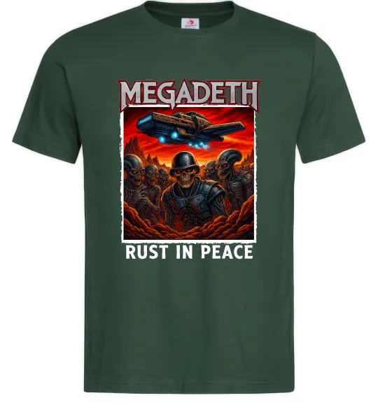 Чоловіча футболка Rust in peace art Megadeth Темно-зелений фото