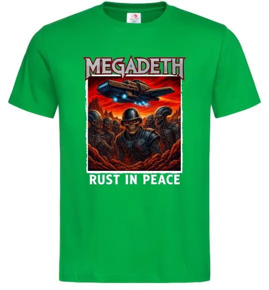 Чоловіча футболка Rust in peace art Megadeth Зелений фото
