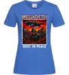 Жіноча футболка Rust in peace art Megadeth Яскраво-синій Жіноча футболка Rust in peace art Megadeth Яскраво-синій фото
