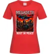 Жіноча футболка Rust in peace art Megadeth Червоний Жіноча футболка Rust in peace art Megadeth Червоний фото