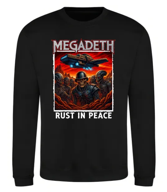 Світшот Rust in peace art Megadeth Чорний фото