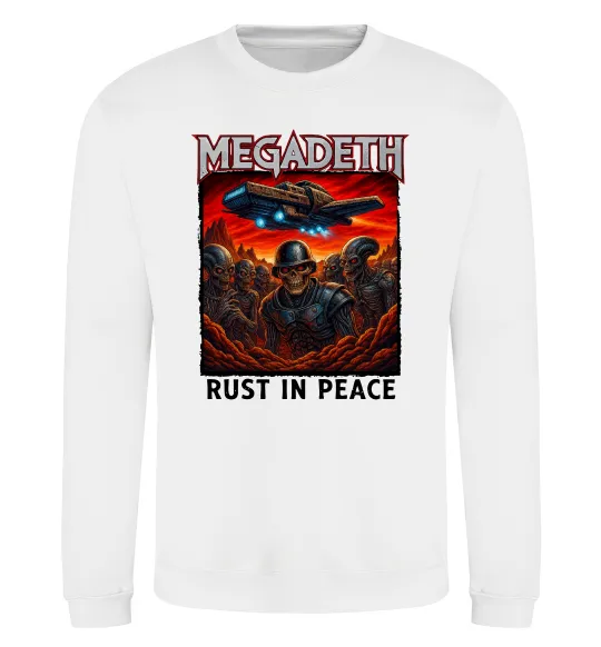 Свитшот Rust in peace art Megadeth Белый фото
