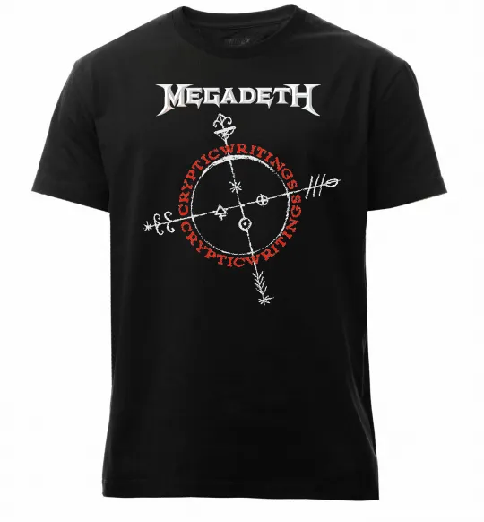 Чоловіча преміум футболка Megadeth CrypticWritings Чорний фото