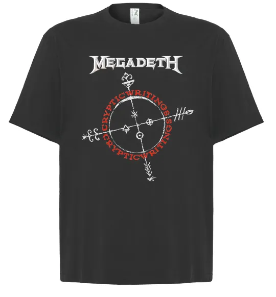 Футболка Оверсайз Megadeth CrypticWritings Чорний фото
