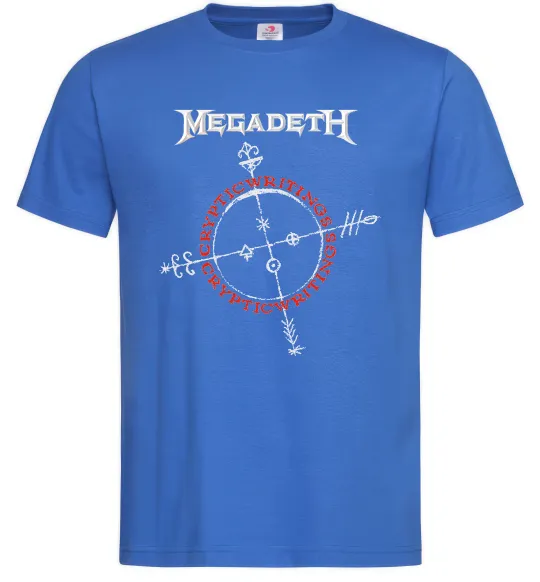 Чоловіча футболка Megadeth CrypticWritings Яскраво-синій фото