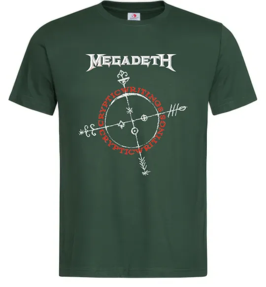 Чоловіча футболка Megadeth CrypticWritings Темно-зелений фото