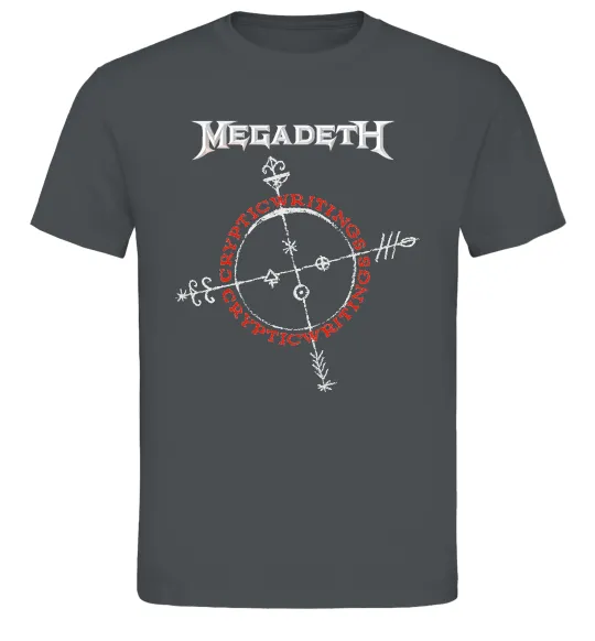 Чоловіча футболка Megadeth CrypticWritings Графіт фото