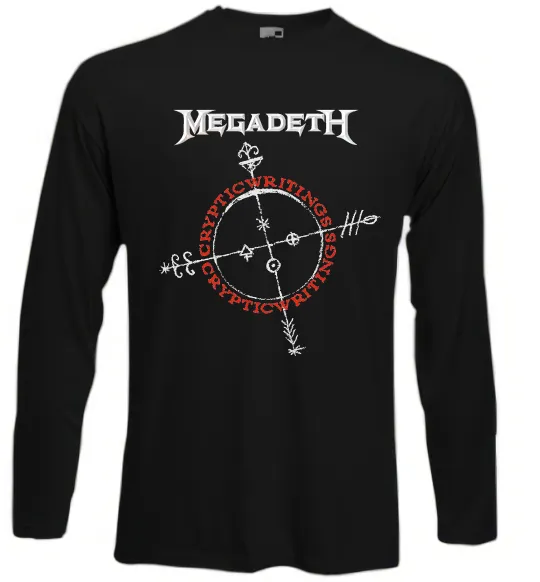 Лонгслів Megadeth CrypticWritings Чорний фото