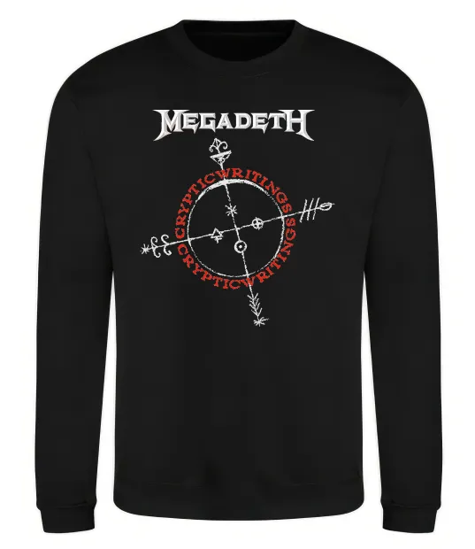 Світшот Megadeth CrypticWritings Чорний фото