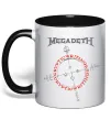 Чашка з кольоровою ручкою Megadeth CrypticWritings Чорний фото