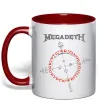 Чашка з кольоровою ручкою Megadeth CrypticWritings Червоний фото