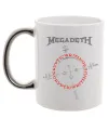 Чашка з кольоровою ручкою Megadeth CrypticWritings Срібло фото