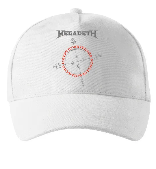 Кепка Megadeth CrypticWritings Білий фото