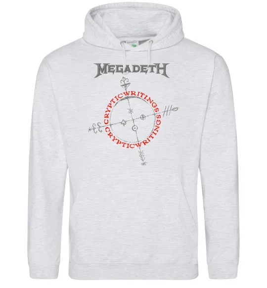 Жіноча толстовка (худі) Megadeth CrypticWritings Сірий меланж фото