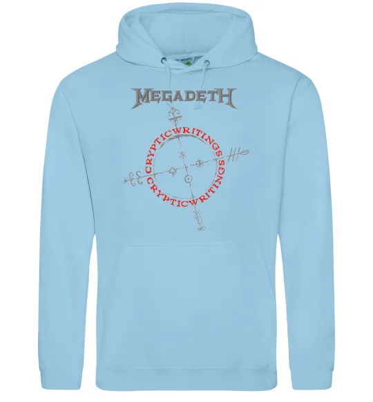Женская толстовка (худи) Megadeth CrypticWritings Голубой фото