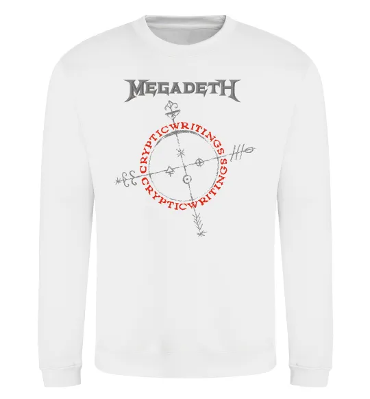 Світшот Megadeth CrypticWritings Білий фото