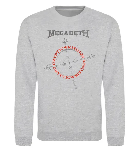 Світшот Megadeth CrypticWritings Сірий меланж фото