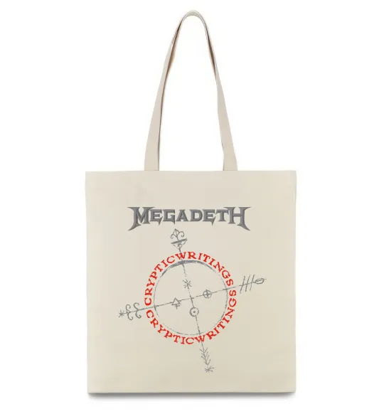 Еко-сумка Megadeth CrypticWritings Бежевий фото
