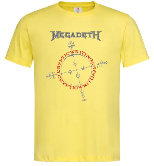 Чоловіча футболка Megadeth CrypticWritings Лимонний фото
