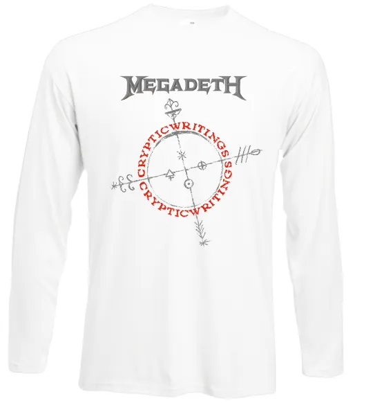 Лонгслів Megadeth CrypticWritings Білий фото