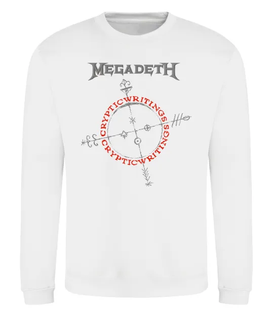 Світшот Megadeth CrypticWritings Білий фото
