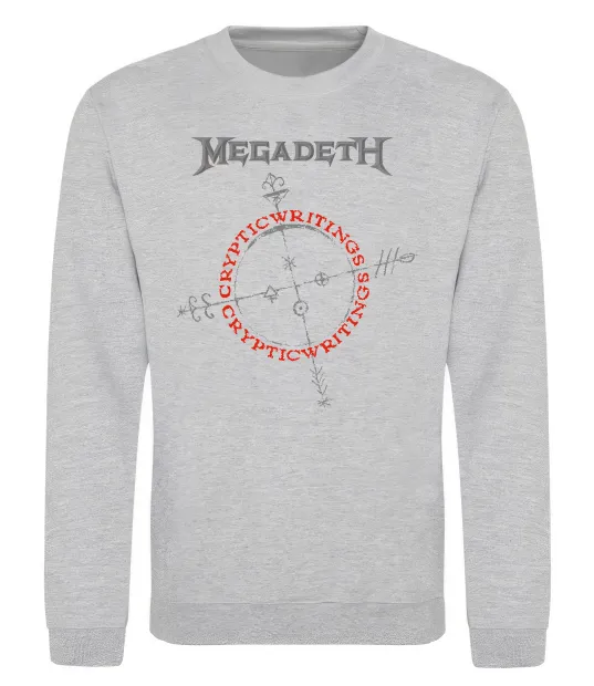 Світшот Megadeth CrypticWritings Сірий меланж фото