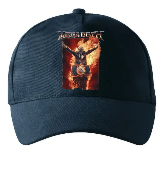 Кепка Megadeth fire Vic Темно-синій фото